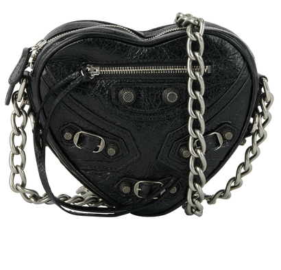 Le Cagole Mini Heart Bag, front view
